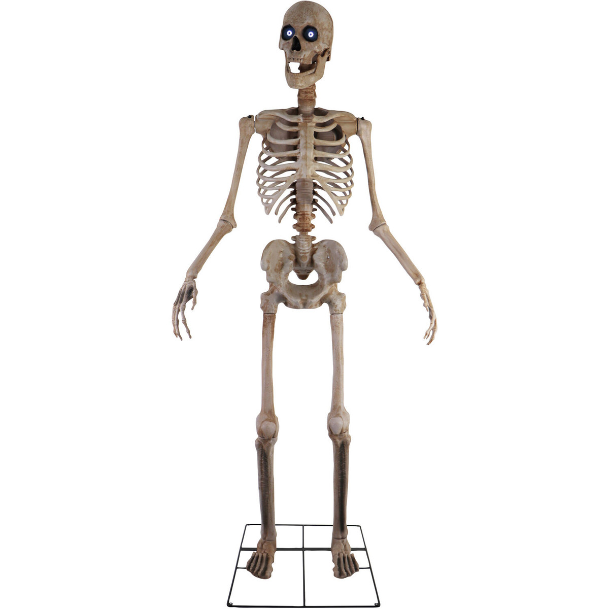 Haunted Hill Farm 8-Ft. Tall Motion-Activated Towering Skeleton by SVI, Premium Talking Halloween Animatronic, Plug-In