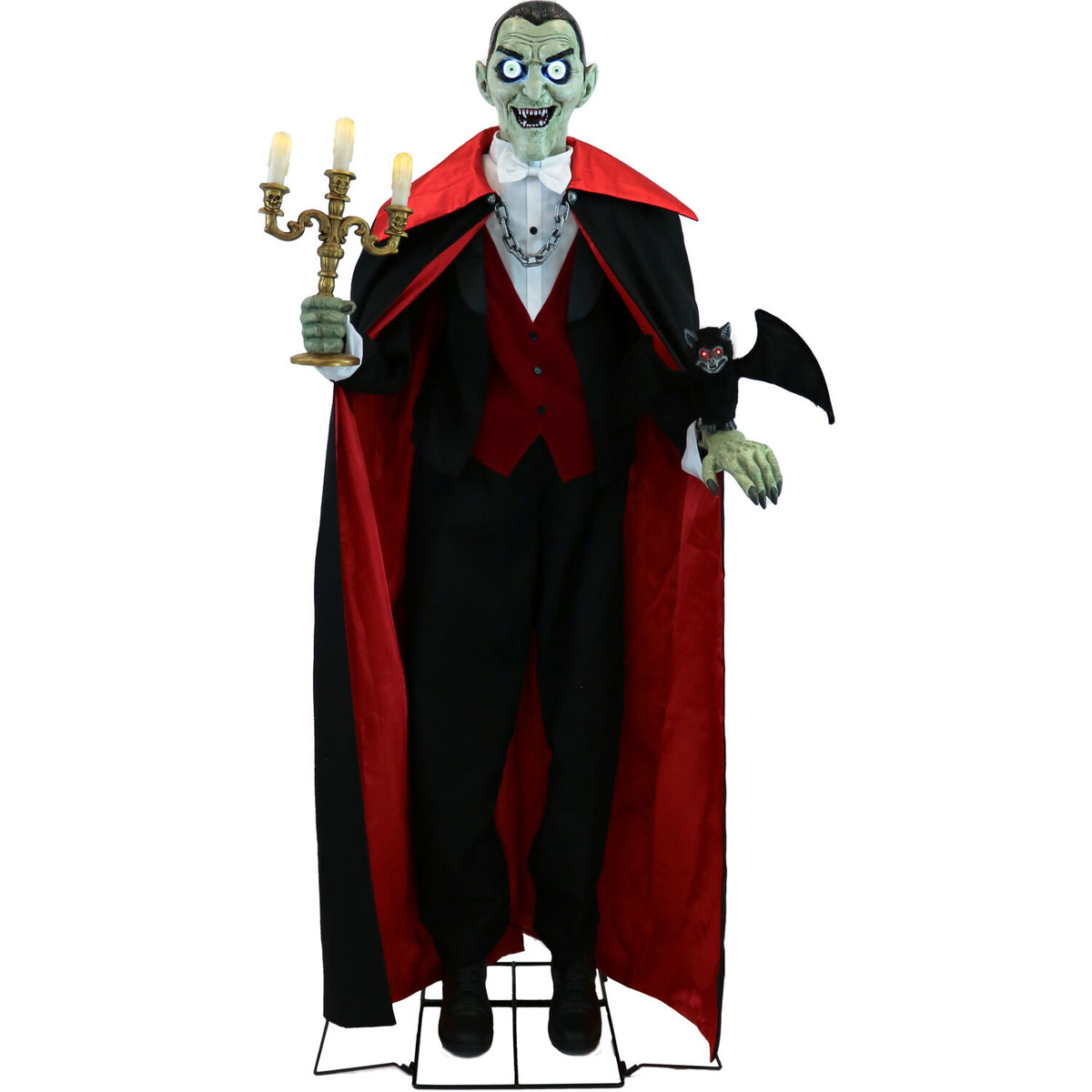 A cartoon of a man standing in front of a house. Count dracula halloween  vampire. - PICRYL - Public Domain Media Search Engine Public Domain Search