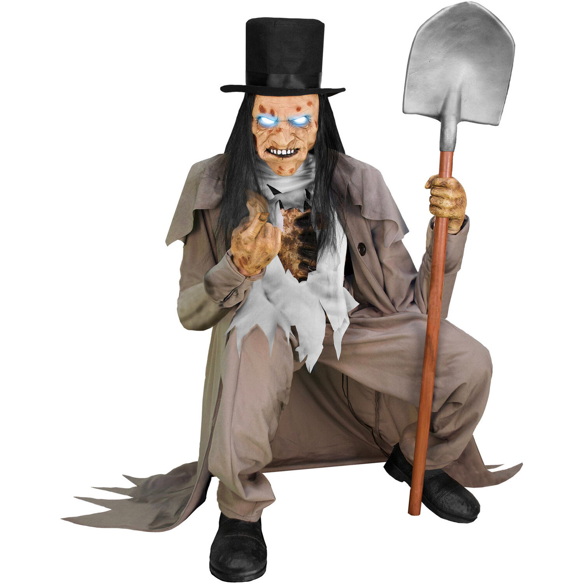 Haunted Hill Farm 6-ft Freestanding Motion Activated Laughing Lighted Life Size Animatronic in the Halloween Animatronics department at