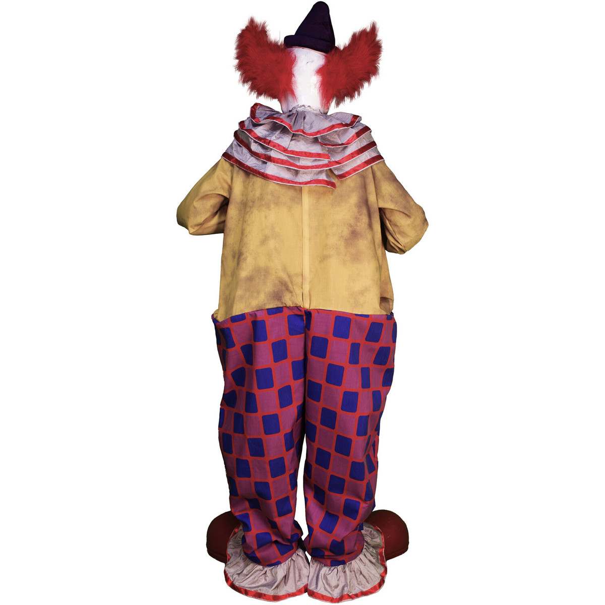Haunted Hill Farm Motion-Activated Startling Arms Clown by Tekky, Premium Talking Halloween Animatronic, Plug-In or Battery