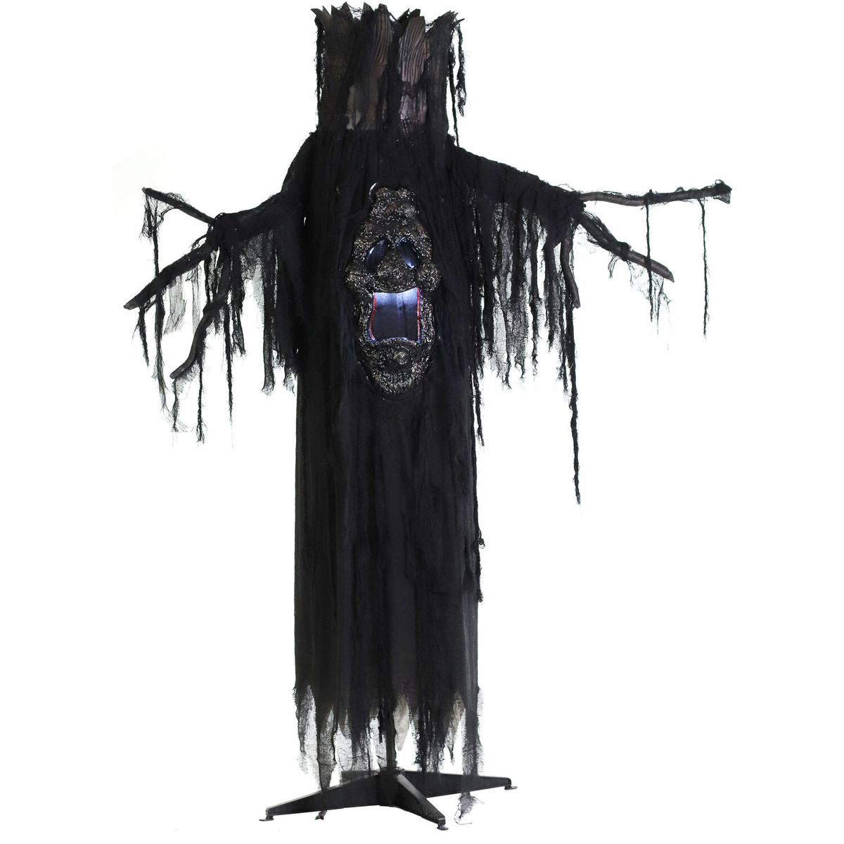 Haunted Hill Farm Light-Up Creepy Ghost Tree with White Strobe Effects ...