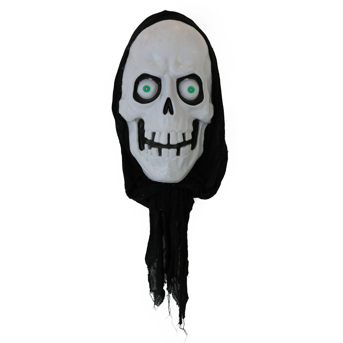 Haunted Hill Farm 2.5-ft. Animated Reaper, Sound, Multi-Colored LED Eyes, Battery Operated, Halloween Decoration, Indoor/Covered Outdoor