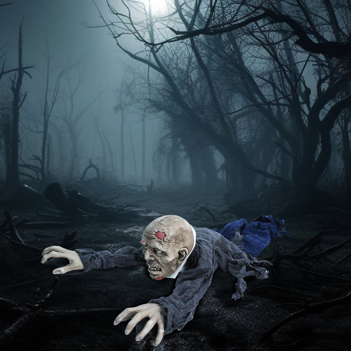 5-Ft. Zombie Animatronic Maid with LED Lights & Sound | Haunted