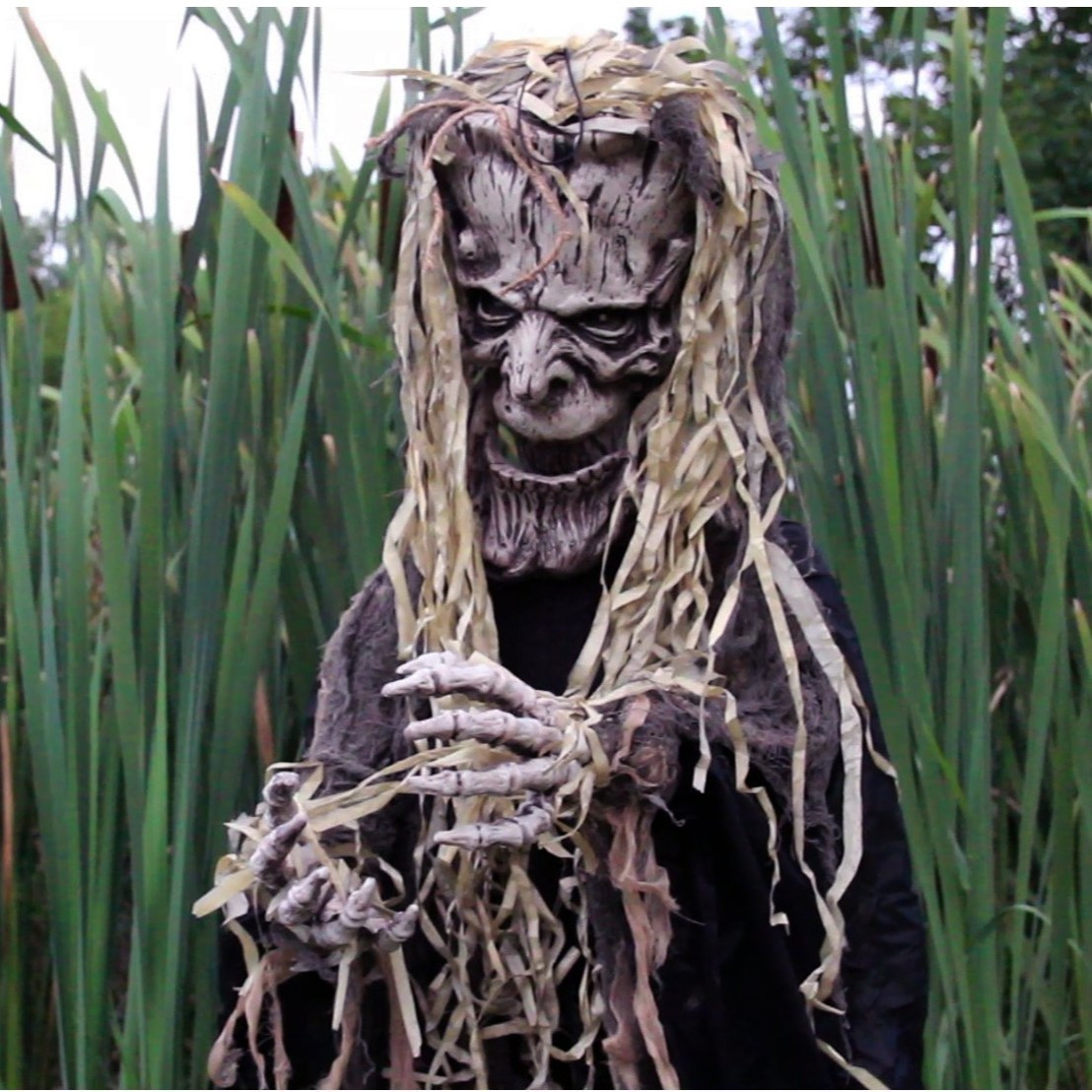 6.3-Ft. Animatronic Tree Man with Lights and Sound, Indoor or Covered Outdoor Halloween Decoration