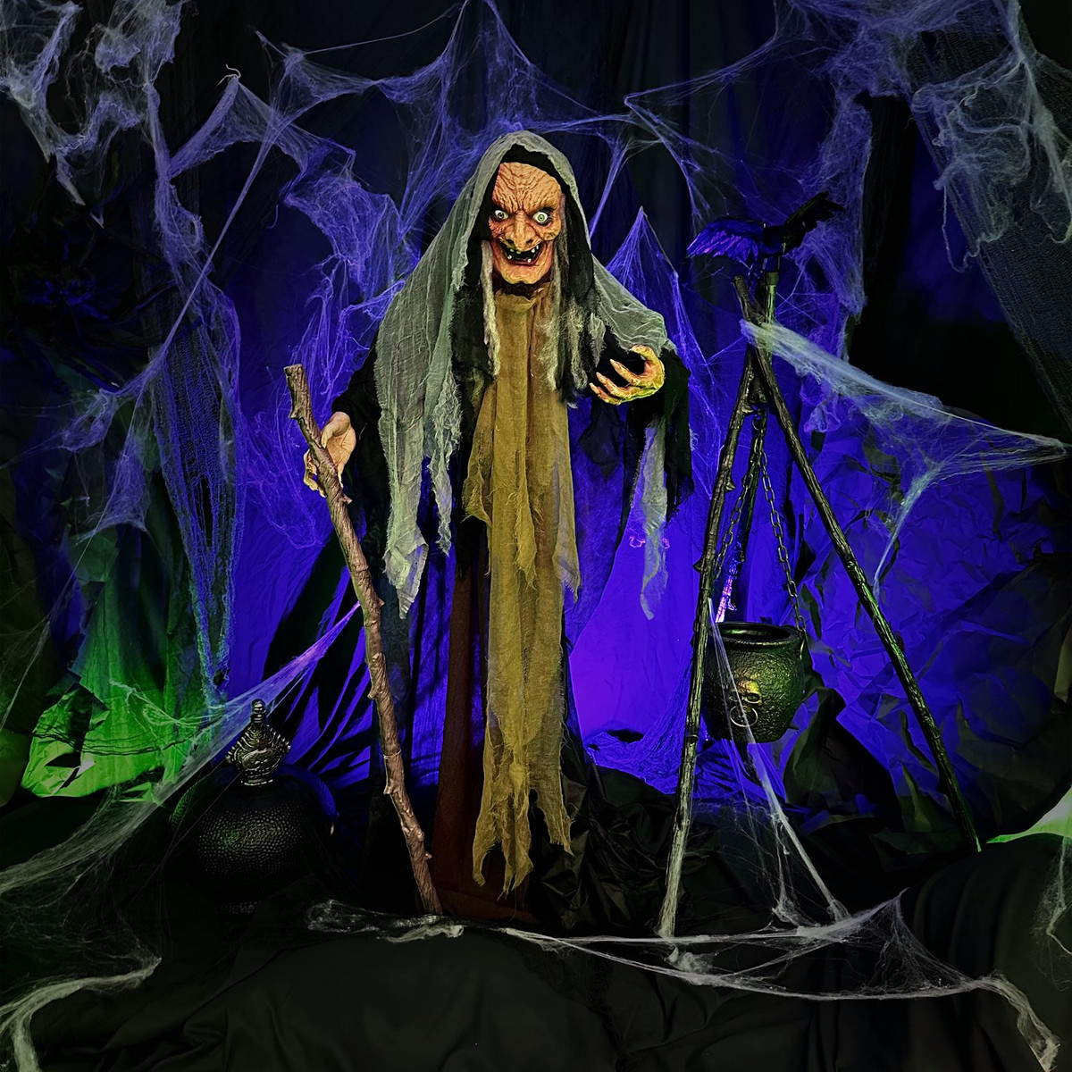 5.3-Ft. Gravedigger Halloween Skeleton Animatronic | Haunted Hill Farm