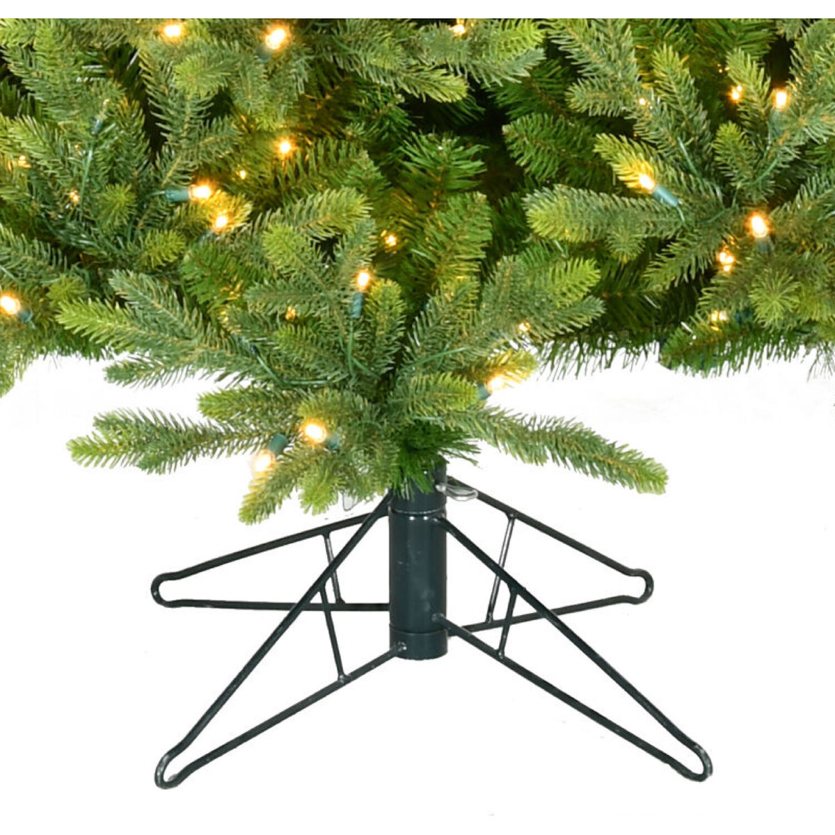 Fraser Hill Farm 8-ft. Wintergreen Fir Artificial Christmas Tree with Warm White LED Lights