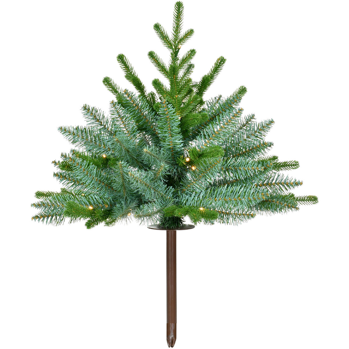 Fraser Hill Farm Set of 3 Prelit 18-in. Artificial Sidewalk Trees with Warm White LED Lights