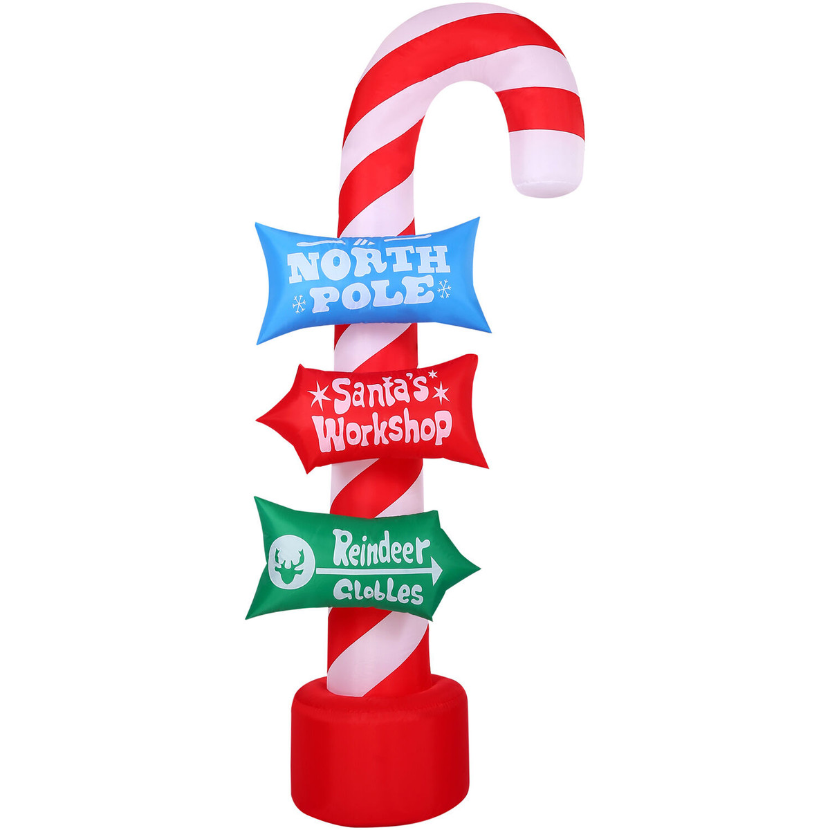 Fraser Hill Farm 8-Ft. Tall Prelit Directional Sign Inflatable