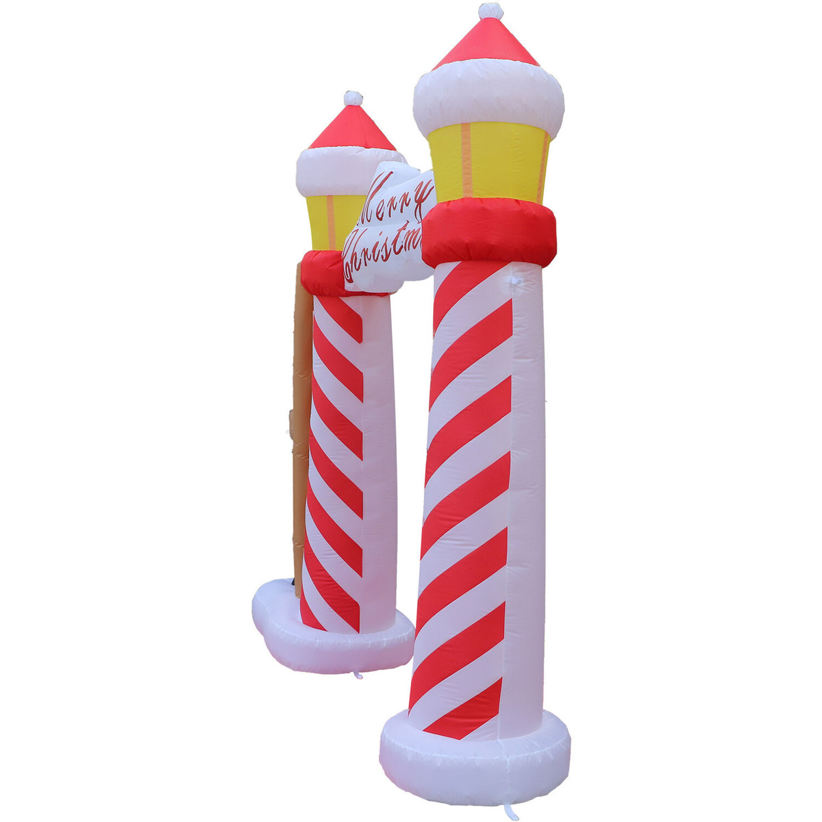 Fraser Hill Farm 9-Ft. Tall Prelit Lighthouse Arch Inflatable