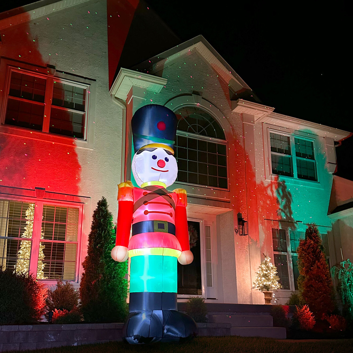 Fraser Hill Farm 12-Ft. Tall Prelit Nutcracker Inflatable