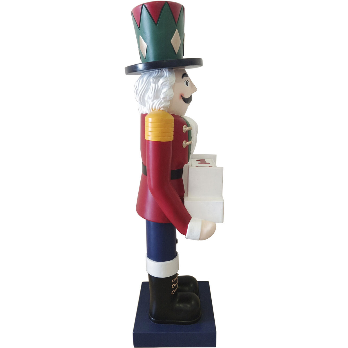 Fraser Hill Farm 60-inch Fiberglass Nutcracker Figurine with Music and Countdown
