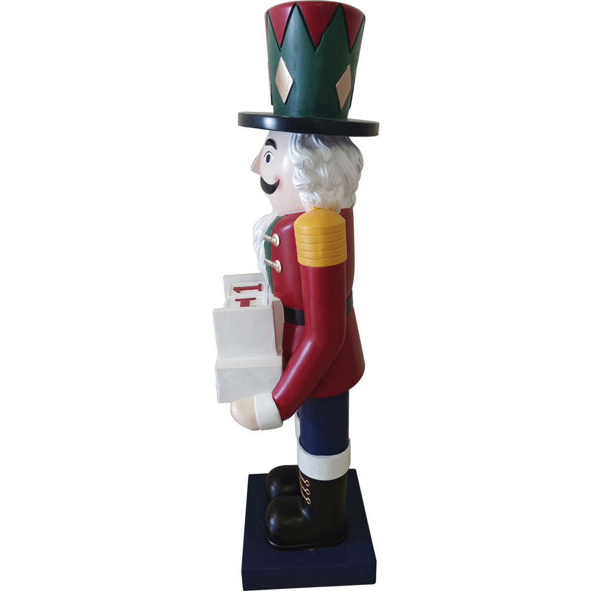 Fraser Hill Farm 60-inch Fiberglass Nutcracker Figurine with Music and Countdown