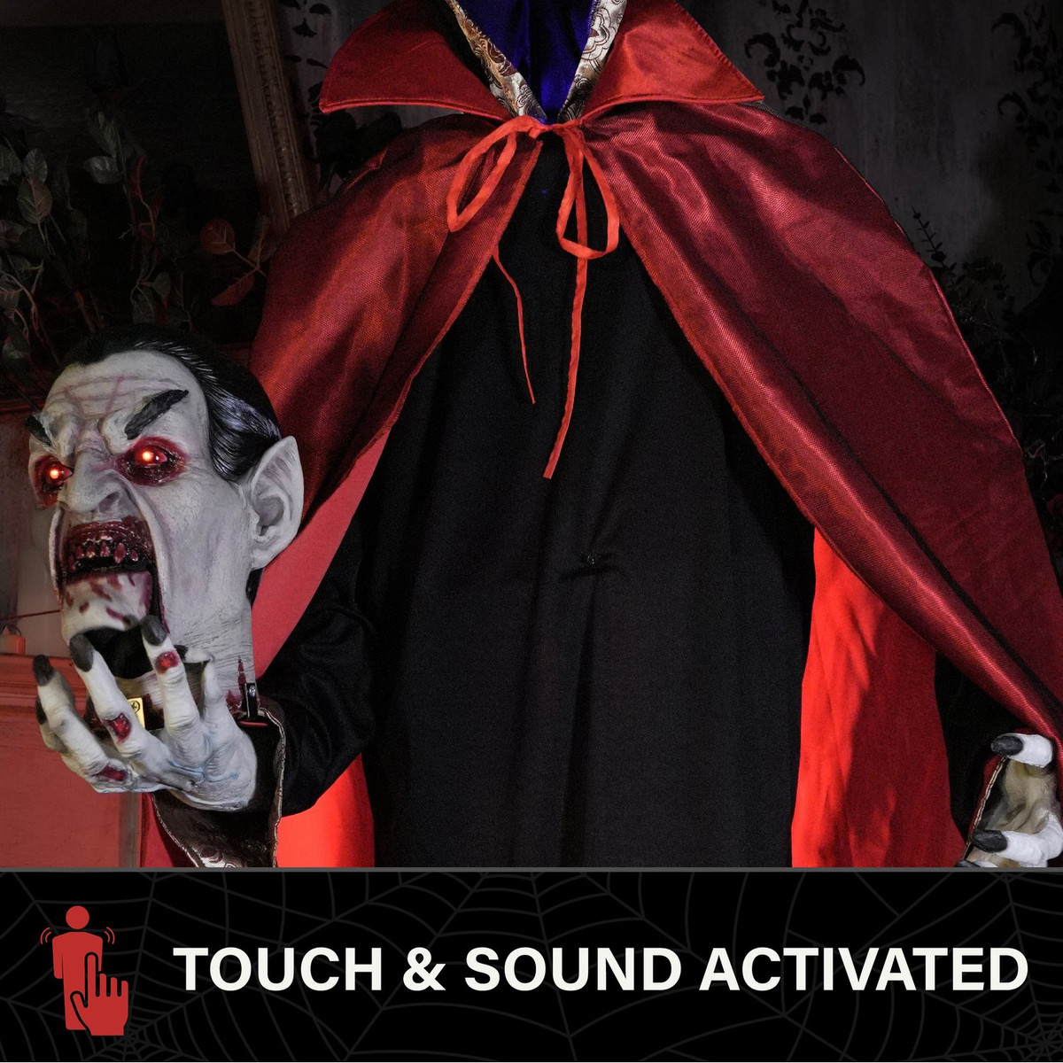 5.9-Ft. Decapitated Vampire Holding Head Animatronic