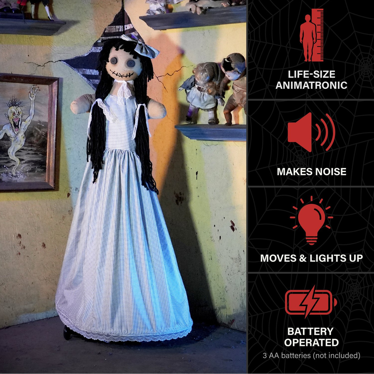 4.9-Ft. Walking Girl Animatronic