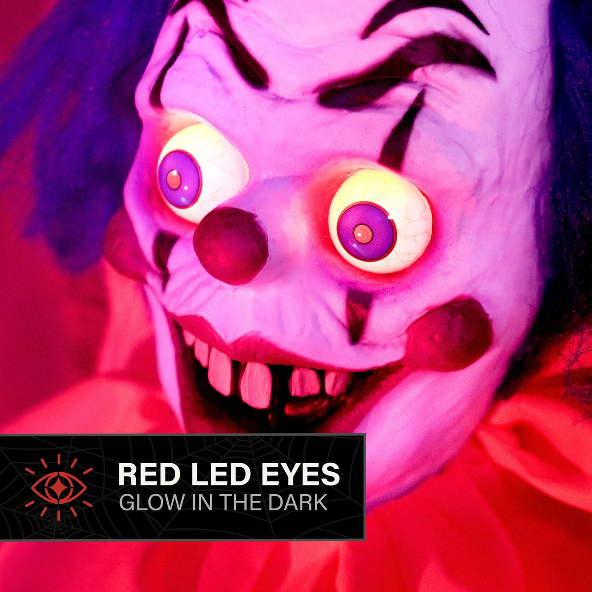 5.3-Ft. Standing Animated Clown Animatronic