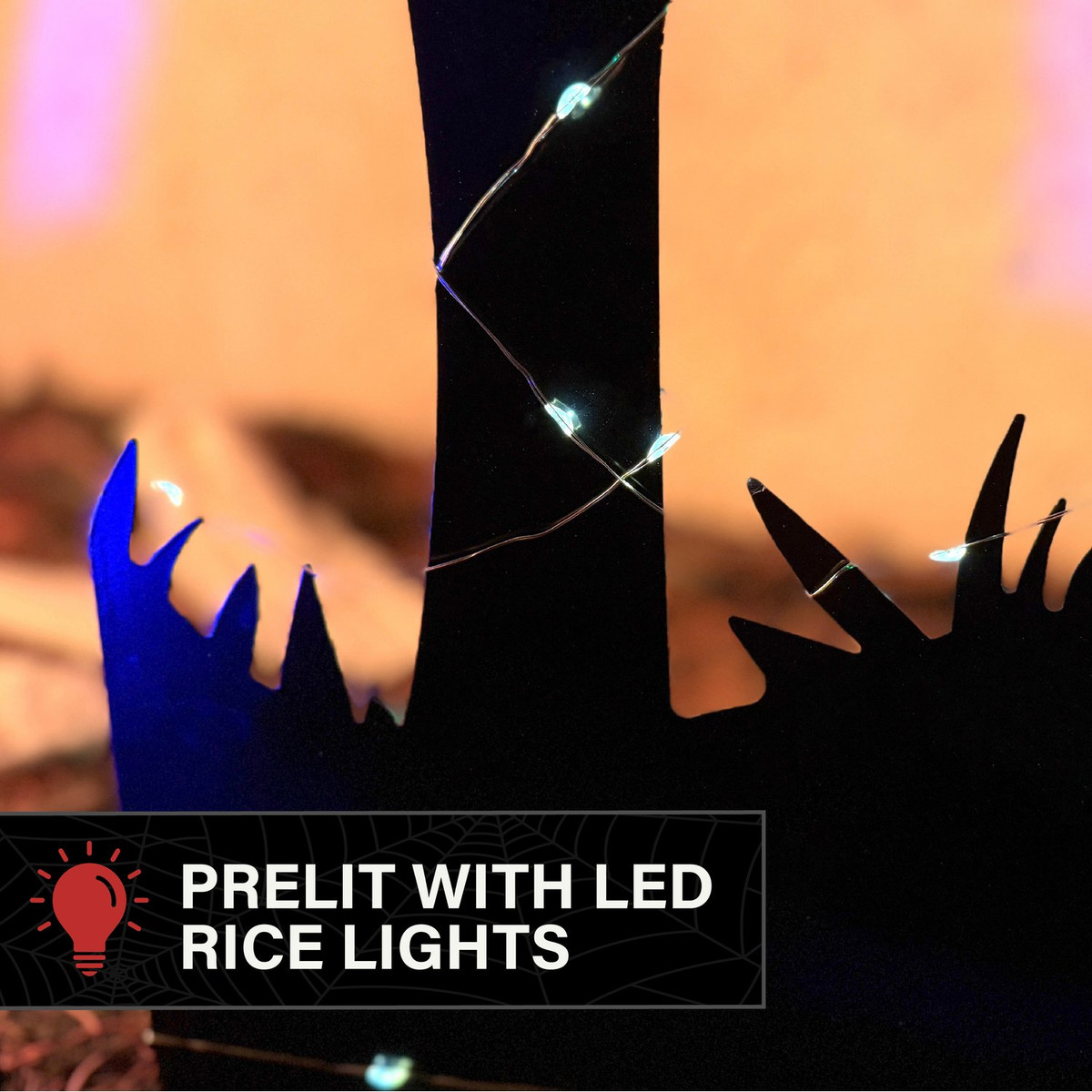 2-Ft. LED Metal Zombie Hands Coming From Ground Decoration for Indoors & Covered Outdoors, Solar Powered