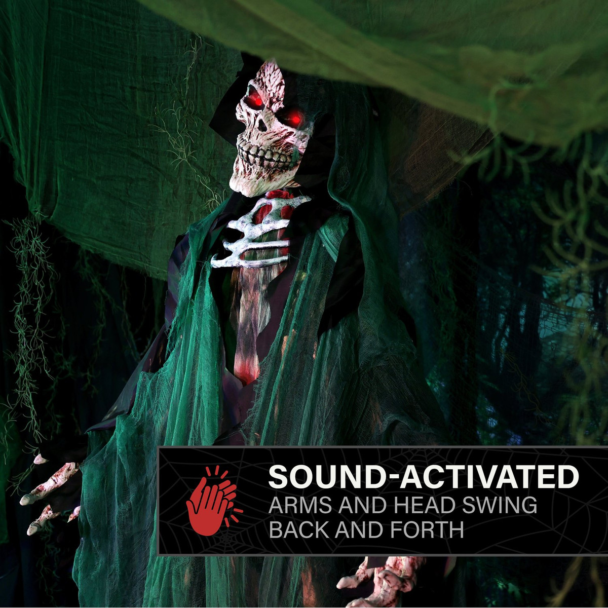 7.1-Ft. Standing Animated Reaper Animatronic