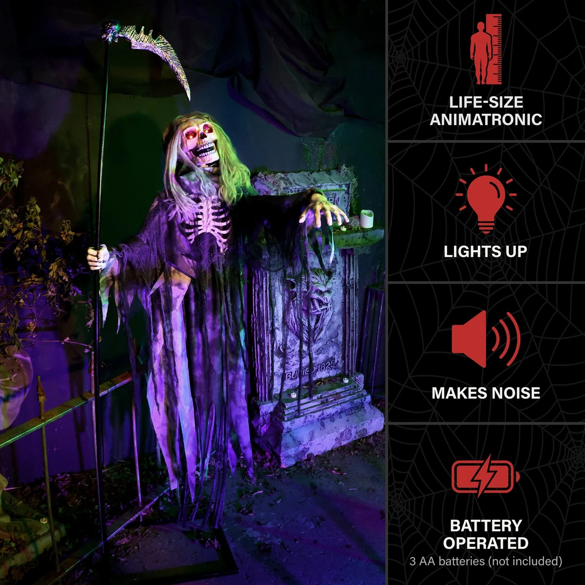 7.4-Ft. Floating Reaper Animatronic