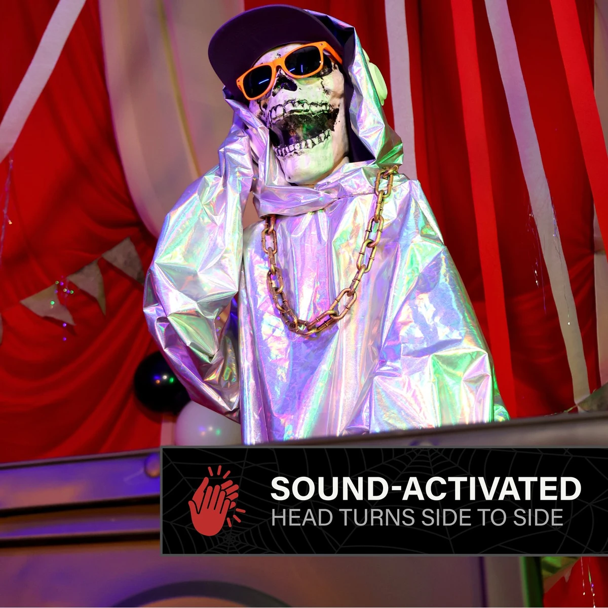 5.6-Ft. DJ Skeleton Animatronic