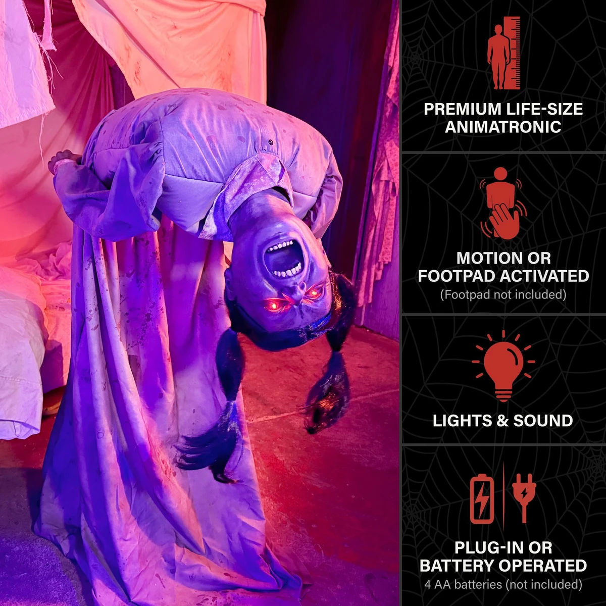 4.6-Ft. Head Spinning Beatrix Animatronic