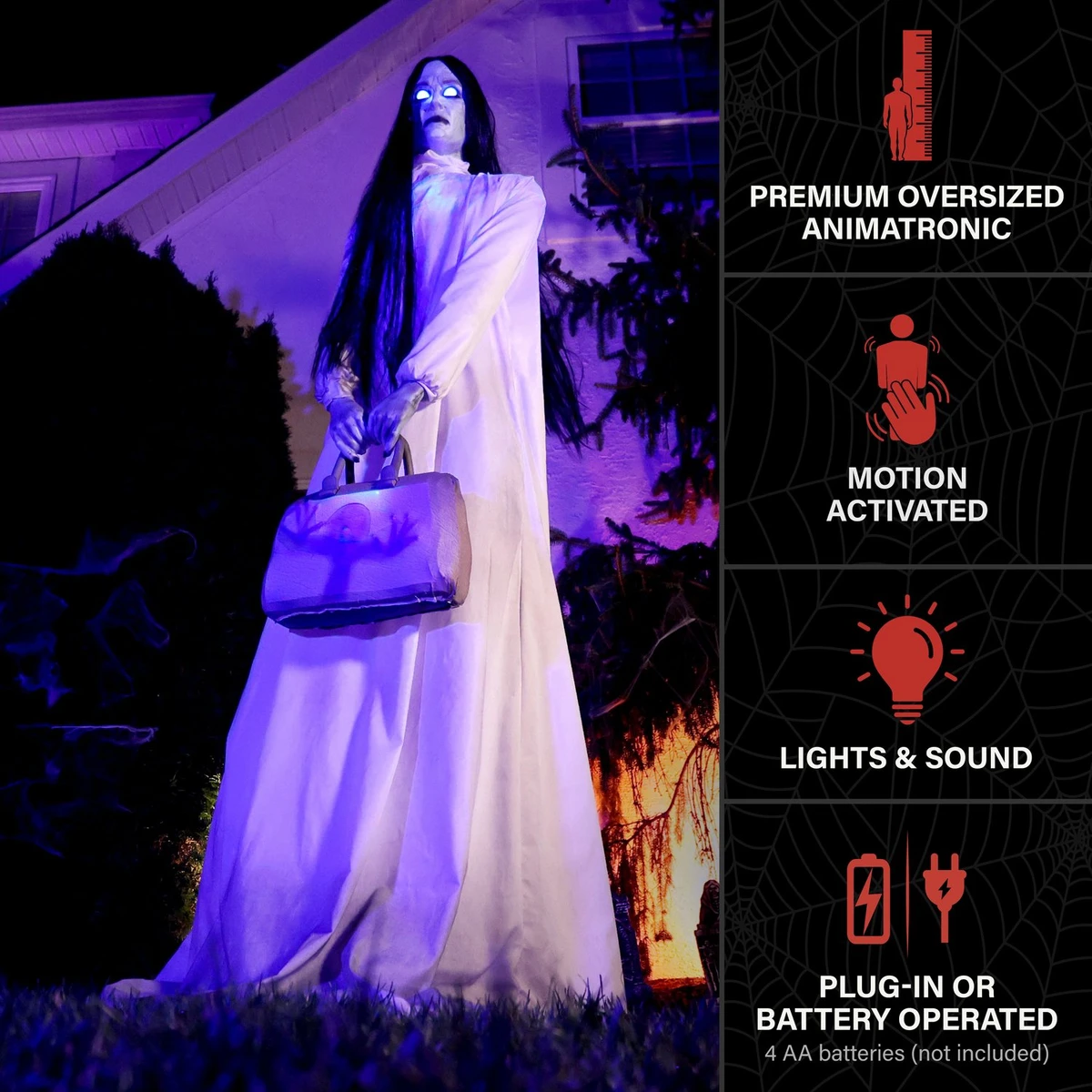 6.9-Ft. Tall Specter Lady Animatronic