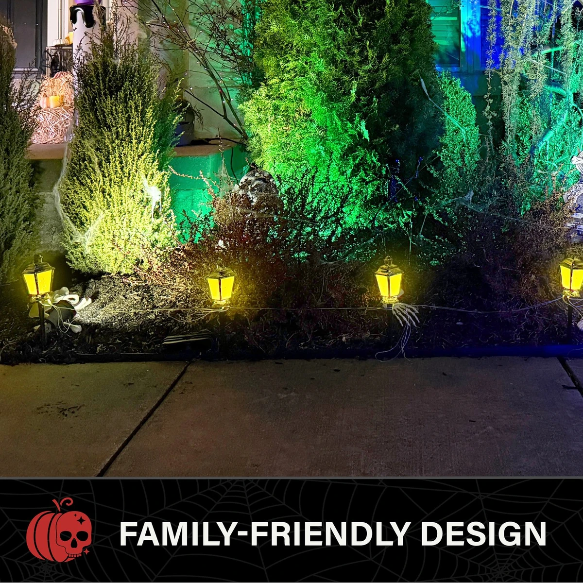 1-Ft. Lantern Stakes with Lights, Set of 6