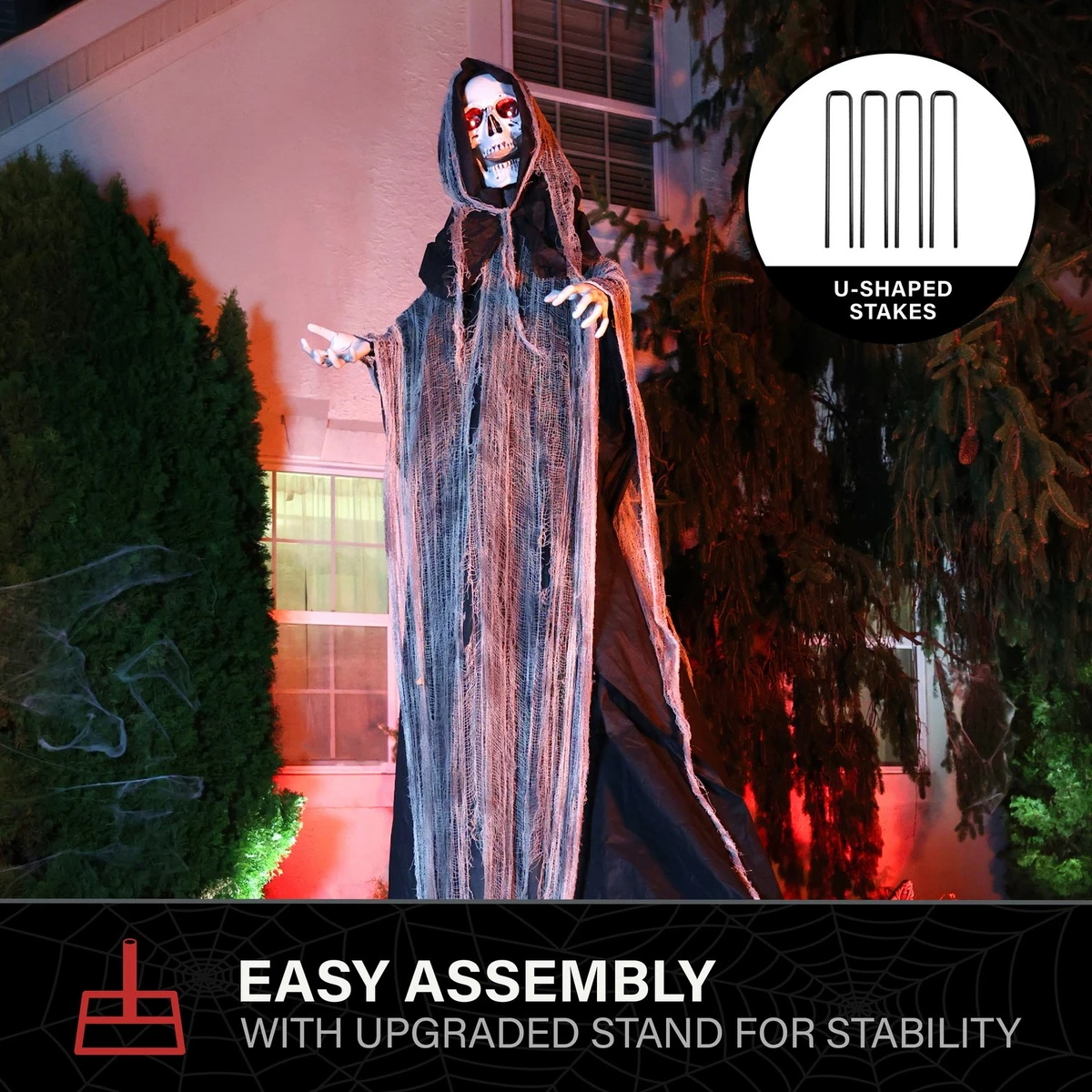 7.1-Ft. Standing Animated Reaper Animatronic