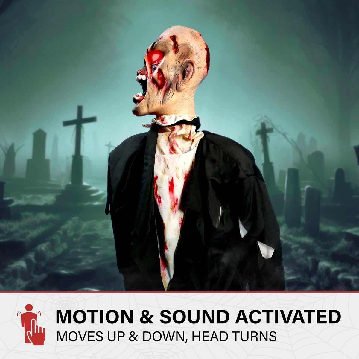 5.2-Ft. Damien by Tekky, Premium Halloween Animatronic