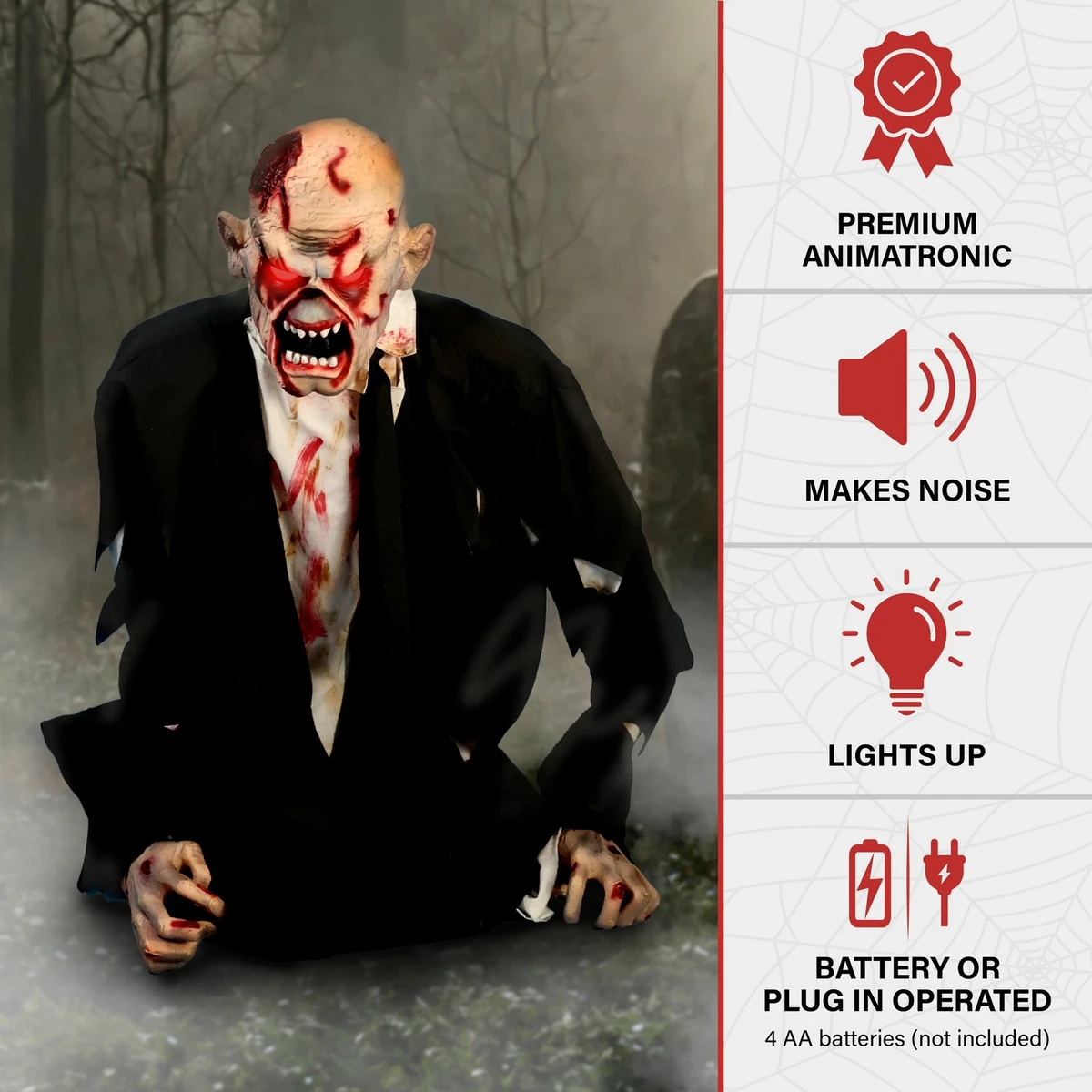 5.2-Ft. Damien by Tekky, Premium Halloween Animatronic