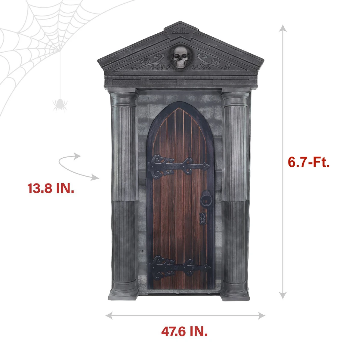 6.7-Ft. Motion-Triggered Mausoleum Halloween Animatronic by Tekky