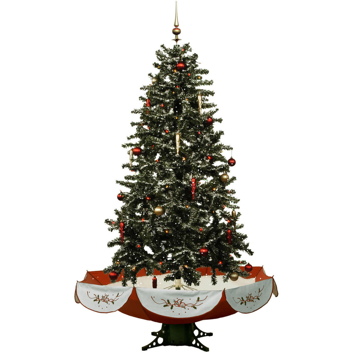 Raz 20 Snowball and Greenery Christmas Tree Pick F4206702