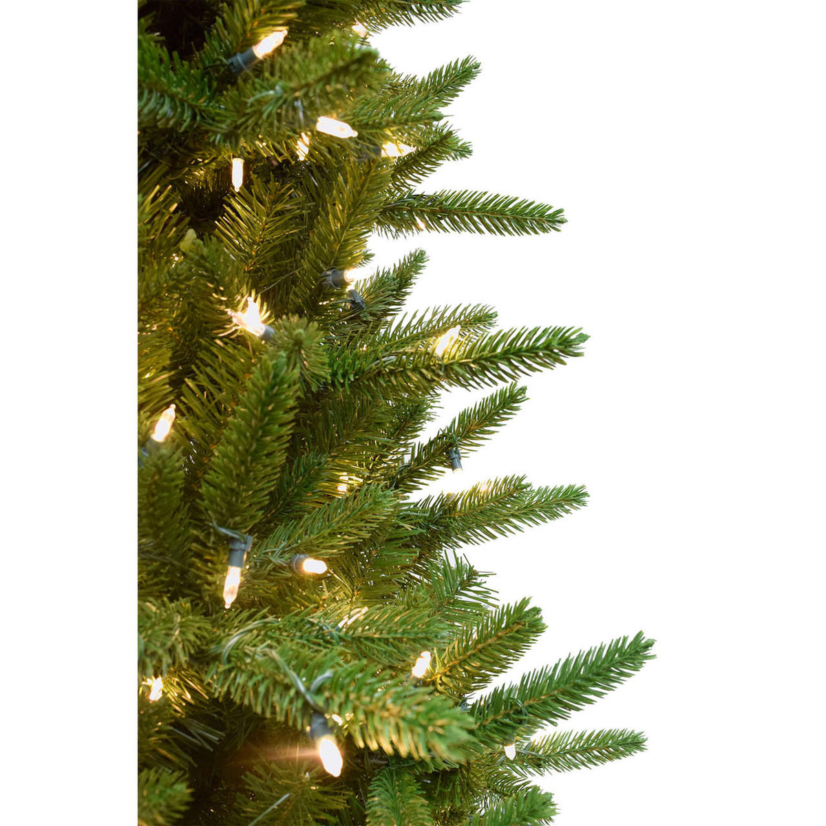 Fraser Hill Farm Carmel Pine Slim Christmas Tree, Various Sizing and Lighting Options