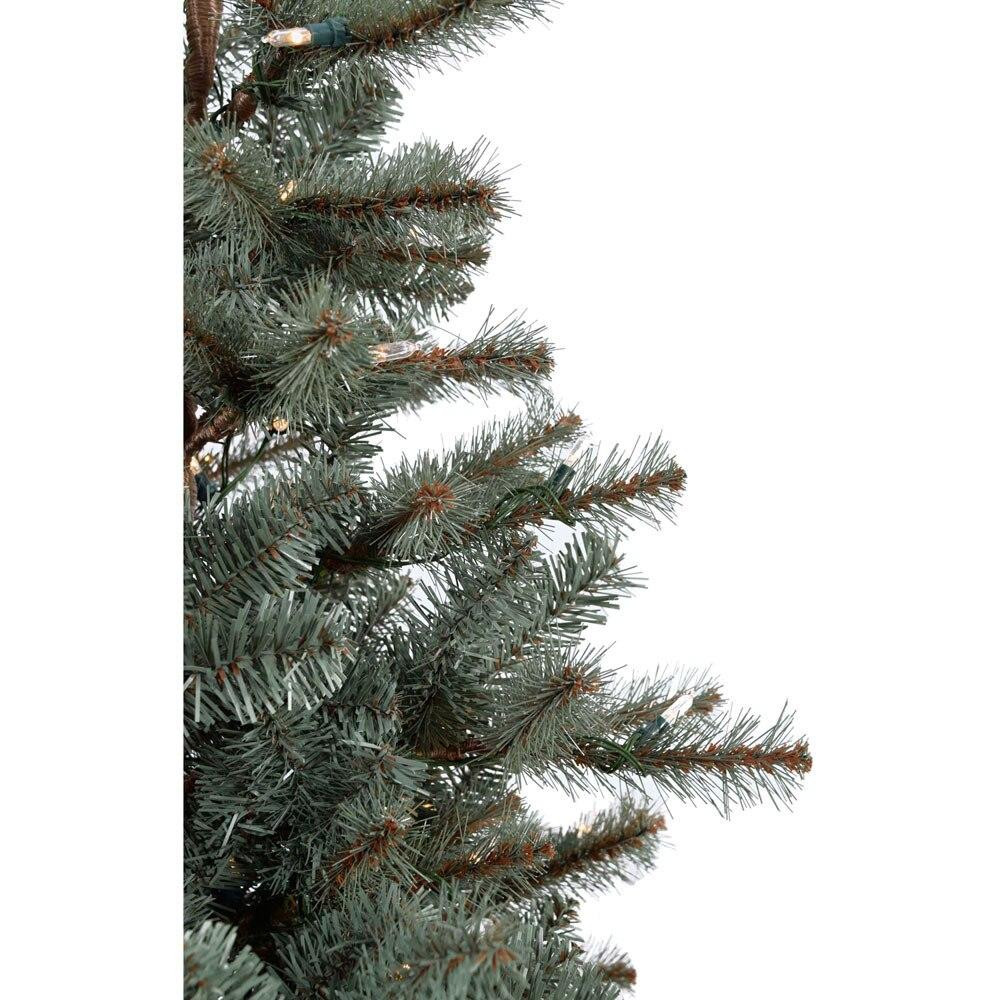 Fraser Hill Farm Heritage Pine Christmas Tree with Burlap Base, Various Sizes and Lighting Options