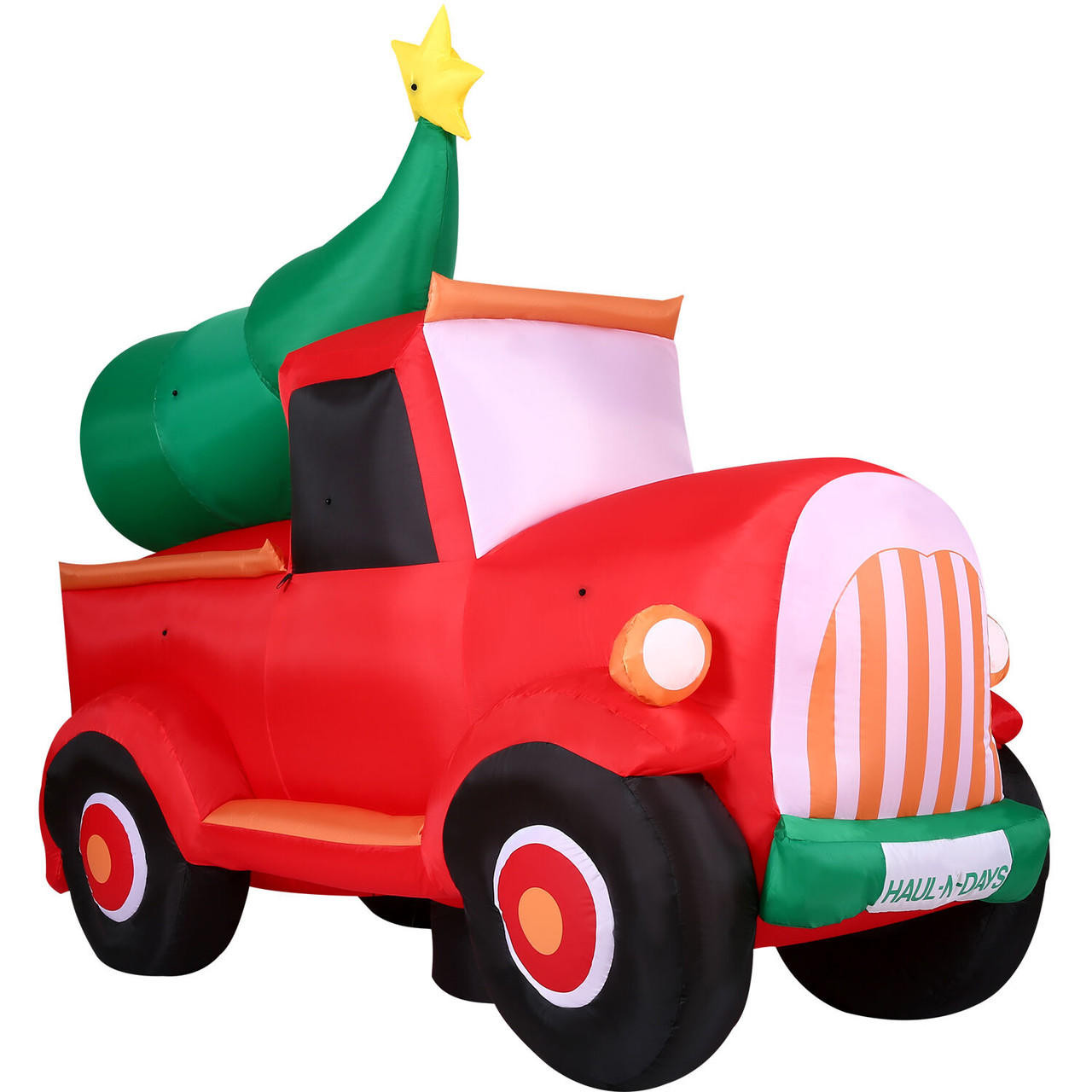 Fraser Hill Farm 6Ft. Tall PreLit Inflatable Christmas Pickup Truck