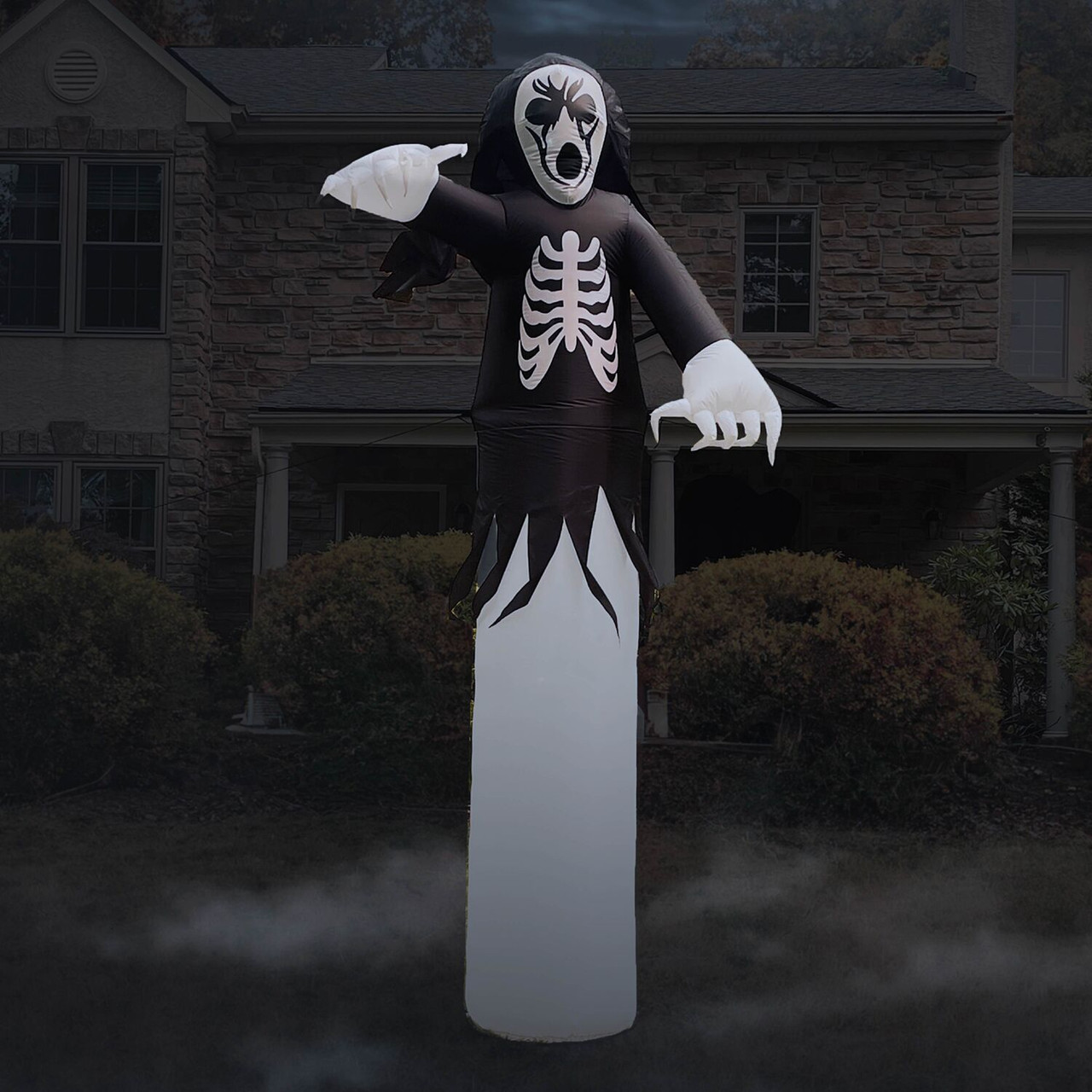 Haunted Hill Farm 12-Ft. Tall Pre-lit Inflatable Grim Reaper