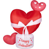 Fraser Hill Farm 8-Ft. Tall Valentine's Day Heart, Blow Up Inflatable with Lights and Storage Bag