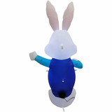 Fraser Hill Farm 3.5-Ft Tall Smiling Easter Bunny, Outdoor/Indoor Blow Up Spring Inflatable with Lights