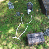 Ground-Breaking Skeleton Stakes, Outdoor Halloween Lawn Decoration