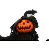 6-Ft. Life-Size Poseable Pumpkin Witch with Lights and Sound, Indoor/Covered Outdoor Halloween Decoration
