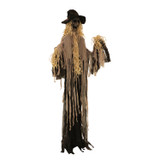 6-Ft. Hunter the Standing Scarecrow Prop, Indoor or Covered Outdoor Halloween Decoration, Poseable