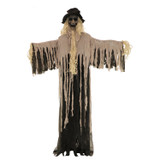 6-Ft. Hunter the Standing Scarecrow Prop, Indoor or Covered Outdoor Halloween Decoration, Poseable