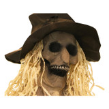 6-Ft. Hunter the Standing Scarecrow Prop, Indoor or Covered Outdoor Halloween Decoration, Poseable