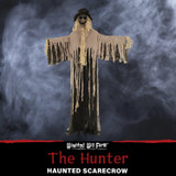 6-Ft. Hunter the Standing Scarecrow Prop, Indoor or Covered Outdoor Halloween Decoration, Poseable