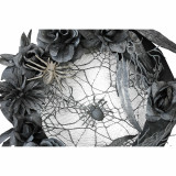 Haunted Hill Farm Haunted Hill Farm 1.42-ft Halloween Wreath with Spiders, Indoor/Covered Outdoor Halloween Decoration, HHWTHSPD-1