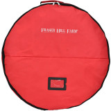 Fraser Hill Farm 30-In Heavy-Duty Storage Bag for Medium Christmas Wreaths and Garlands, Red