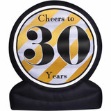 Fraser Hill Farm Fraser Hill Farm 8-Ft Tall Cheers to 30 Years Birthday or Anniversary Milestone, Outdoor Blow-Up Inflatable with Lights and Storage Bag, FRED30CHEER081-L