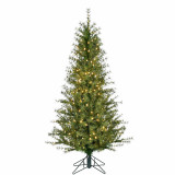 Fraser Hill Farm Fraser Hill Farm Set of 3 Farmhouse Fir Trees with Warm White LED Lights 3-Ft, 4-Ft, and 5-Ft