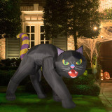 Haunted Hill Farm 10-Ft Inflatable Pre-Lit Black Cat, HIBCAT102-L