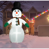 Fraser Hill Farm 10-Ft Pre-Lit Inflatable Snowman