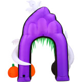 Haunted Hill Farm 9-Ft Pre-Lit Inflatable Ghost Pumpkin Arch